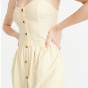 NWT Abercrombie Button Front Linen Midi Dress